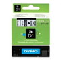 Dymo Cinta D1 Negro sobre Blanco 19mm x 7m